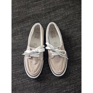 CONVERSE One Star Beige Tan Canvas Boat Shoes Style Mens Size 8.5 Casual Slip On